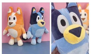 Planet Gates Chilli 28cm Blueyed Dog Bingo Family 17cm 28cm Plush Toy Cartoon Dog Soft Stuffed Animals Dolls Birthday Christmas Gifts Family Blue-y Bingo