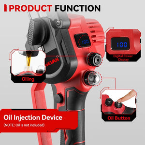 Planet Gates CHINA / 1 Battery US Plug ONEVAN Brushless 8 Inch Electric Saw Automatic Oiler Handheld Garden Pruning Chainsaw Woodworking Tool for Makita 18V Battery