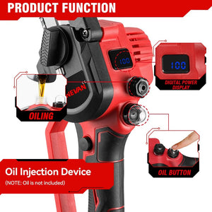 Planet Gates CHINA / 1 Battery US Plug ONEVAN Brushless 8 Inch Electric Saw Automatic Oiler Handheld Garden Pruning Chainsaw Woodworking Tool for Makita 18V Battery