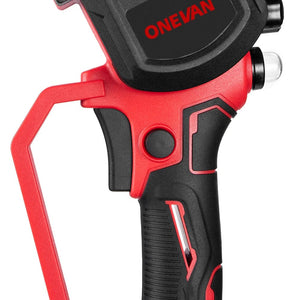 Planet Gates CHINA / 1 Battery US Plug ONEVAN Brushless 8 Inch Electric Saw Automatic Oiler Handheld Garden Pruning Chainsaw Woodworking Tool for Makita 18V Battery