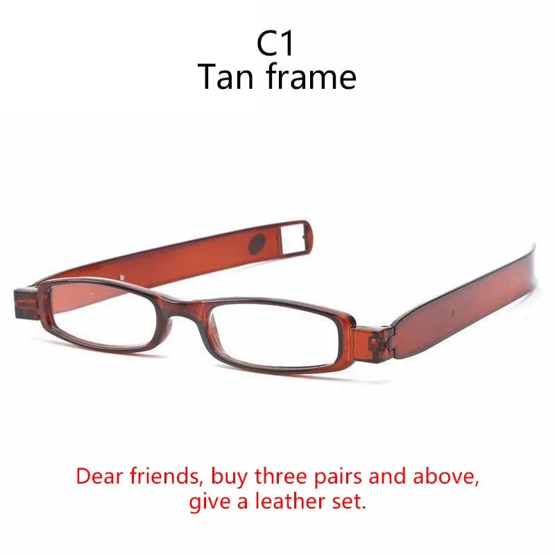 Planet Gates 360 Rotary Magnet Portable Folding Magnetic Therapy Activated Presbyopic Glasses HD Resin Men And Women Reading Plastic Eyewear