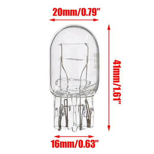 Planet Gates CHINA 10pcs T20 7443 7440 Signal Light W21/5W Clear Glass DRL Daytime Running Lights Turn Stop Signal Brake Tail Light Bulbs