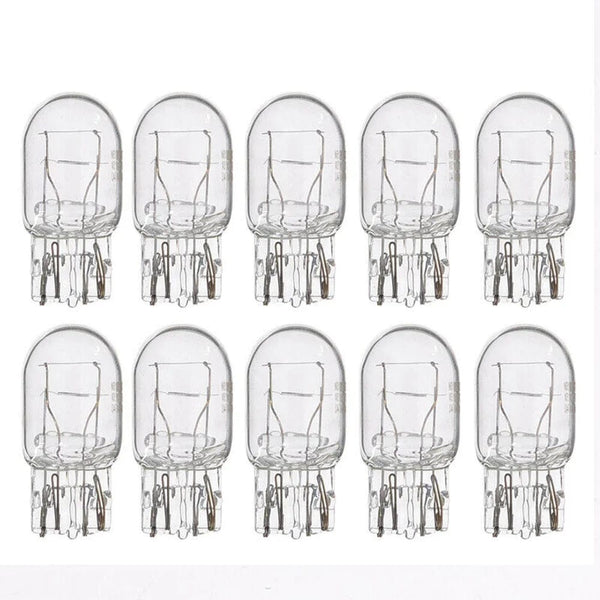 Planet Gates CHINA 10pcs T20 7443 7440 Signal Light W21/5W Clear Glass DRL Daytime Running Lights Turn Stop Signal Brake Tail Light Bulbs