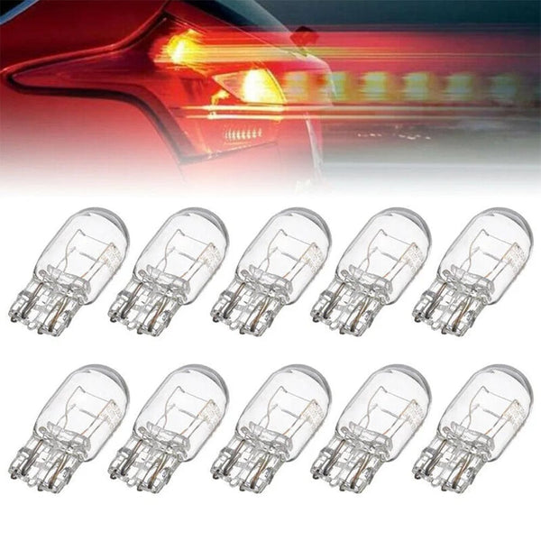 Planet Gates CHINA 10pcs T20 7443 7440 Signal Light W21/5W Clear Glass DRL Daytime Running Lights Turn Stop Signal Brake Tail Light Bulbs