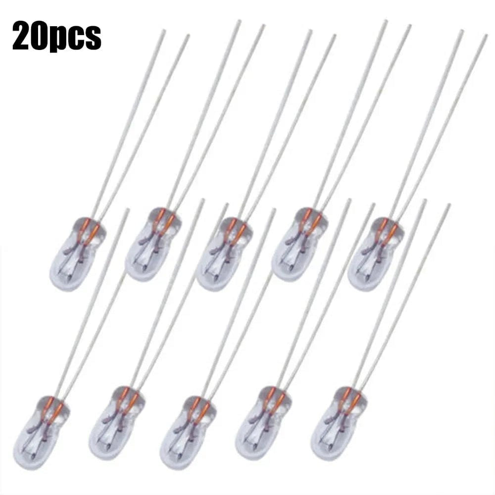 Planet Gates CHINA 20pcs Miniature 3mm 12V Lamp Light Bulb Edison Incandescent Filament T3 Halogen Bulb For Car Dashboard Lights Indicator