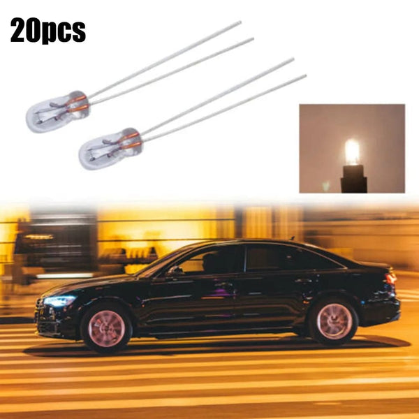 Planet Gates CHINA 20pcs Miniature 3mm 12V Lamp Light Bulb Edison Incandescent Filament T3 Halogen Bulb For Car Dashboard Lights Indicator