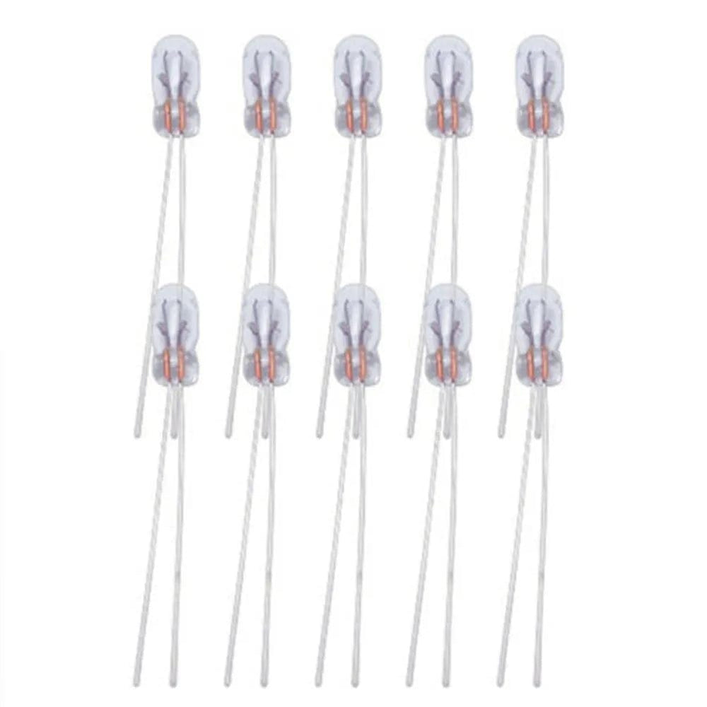 Planet Gates CHINA 20pcs Miniature 3mm 12V Lamp Light Bulb Edison Incandescent Filament T3 Halogen Bulb For Car Dashboard Lights Indicator