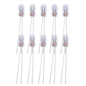 Planet Gates CHINA 20pcs Miniature 3mm 12V Lamp Light Bulb Edison Incandescent Filament T3 Halogen Bulb For Car Dashboard Lights Indicator