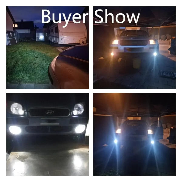 Planet Gates CHINA 2Pcs 100W H3 LED Fog Light Bulbs 6000K 800LM Super White Daytime Running Lights 12V Led Bulb Fog Driving Lights