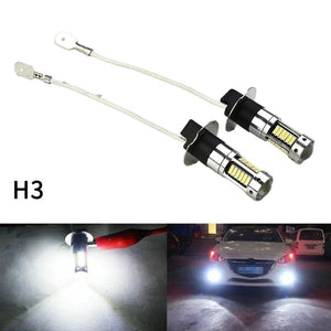 Planet Gates CHINA 2Pcs 100W H3 LED Fog Light Bulbs 6000K Power Lamp White Daytime Running Lights 12V-24V Led Bulb Fog Driving Lights Accessories