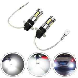Planet Gates CHINA 2Pcs 100W H3 LED Fog Light Bulbs 6000K Power Lamp White Daytime Running Lights 12V-24V Led Bulb Fog Driving Lights Accessories