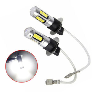 Planet Gates CHINA 2Pcs 100W H3 LED Fog Light Bulbs 6000K Power Lamp White Daytime Running Lights 12V-24V Led Bulb Fog Driving Lights Accessories