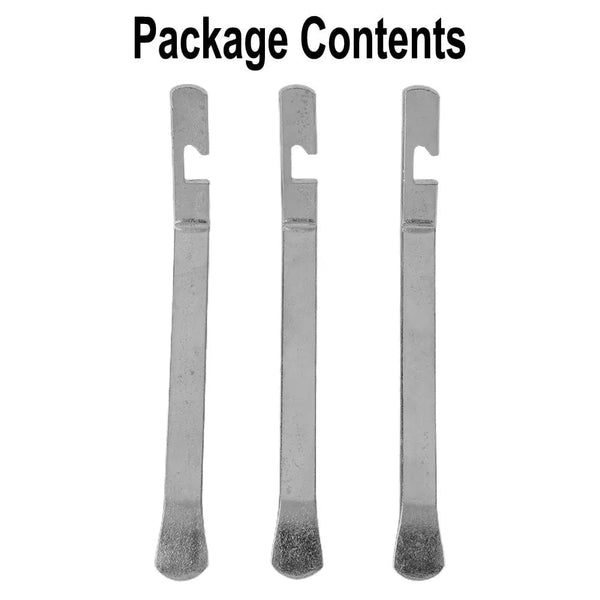Planet Gates CHINA 3pcs Motorcycle Bicycle Tire Changing Levers Tires Spudger Stainless Steel Spoon Tire Iron Rim Opener Lever Changer Repair Tool