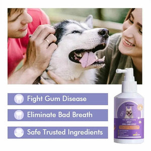Planet Gates CHINA 50ml Pet Oral Cleanse Spray Dogs Cats Teeth Clean Deodorant Prevent Calculus Remove Kitten Bad Breath Mouth Fresh Pet Supplies