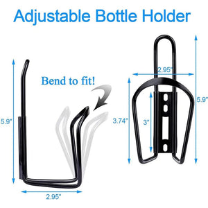 Planet Gates CHINA / 52004-Black Aluminum Alloy Bicycle Bottle Holder Cycling Bicycle Drink Water Bottle Rack Holder Mount for Mountain Folding Bike Cage