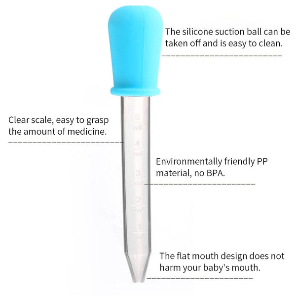 Planet Gates CHINA / 6pcs 6pcs 5 ml Droppers Plastic Silicone Baby Pipettes Devices Infant Droppers Feeders Pipette Dropper For School Lab Supplies