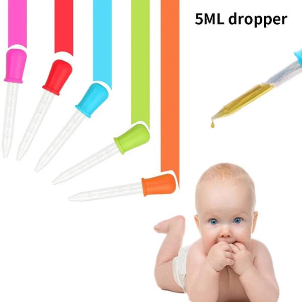 Planet Gates CHINA / 6pcs 6pcs 5 ml Droppers Plastic Silicone Baby Pipettes Devices Infant Droppers Feeders Pipette Dropper For School Lab Supplies