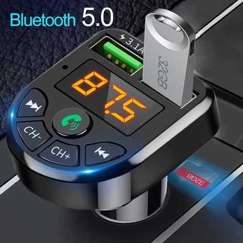 Planet Gates CHINA Automobile Bluetooth MP3 Player Wireless Audio Receiver Dual USB 3.1A Fast Charger FM Transmission Car MP3 Player Accessory
