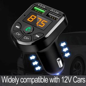 Planet Gates CHINA Automobile Bluetooth MP3 Player Wireless Audio Receiver Dual USB 3.1A Fast Charger FM Transmission Car MP3 Player Accessory