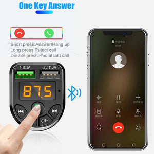 Planet Gates CHINA Automobile Bluetooth MP3 Player Wireless Audio Receiver Dual USB 3.1A Fast Charger FM Transmission Car MP3 Player Accessory