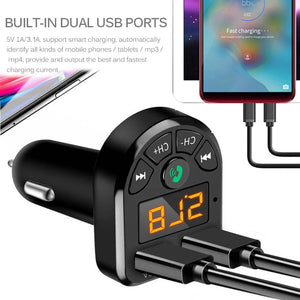 Planet Gates CHINA Automobile Bluetooth MP3 Player Wireless Audio Receiver Dual USB 3.1A Fast Charger FM Transmission Car MP3 Player Accessory