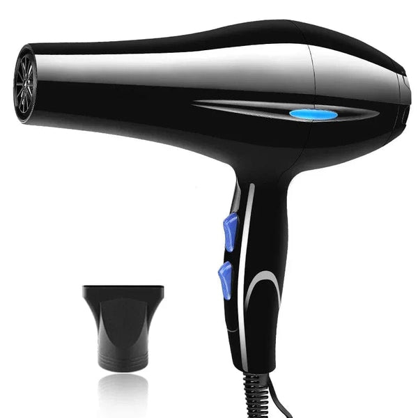 Planet Gates CHINA / Black EU-220v Hair Dryer 2200W Professional Powerful Hair Dryer Fast Heating Hot And Cold Adjustment Ionic Air Blow Dryer with Air Collecting