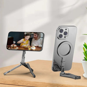 Planet Gates CHINA Magnetic Pocket Phone Tripod Cell Phone Tripod Stand for MagSafe Foldable Phone Holder Phone Stand for iPhone 16 15 14 13 12