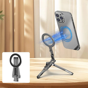 Planet Gates CHINA Magnetic Pocket Phone Tripod Cell Phone Tripod Stand for MagSafe Foldable Phone Holder Phone Stand for iPhone 16 15 14 13 12