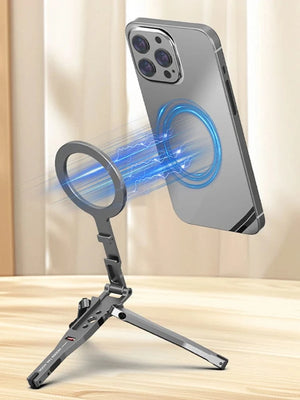 Planet Gates CHINA Magnetic Pocket Phone Tripod Cell Phone Tripod Stand for MagSafe Foldable Phone Holder Phone Stand for iPhone 16 15 14 13 12