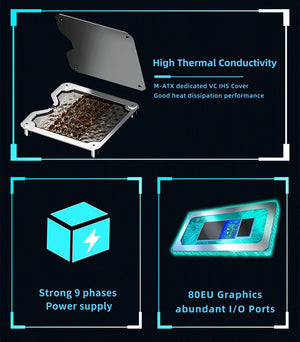 Planet Gates CHINA / Motherboard+CPU ATX DIY Desktop Motherboard with Onboard 13th Kit Interposer Core CPU Q1J3(i7 ES 0000)12C16T Iris Xe Graphics DDR5 RAM