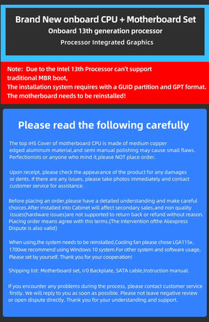 Planet Gates CHINA / Motherboard+CPU ATX DIY Desktop Motherboard with Onboard 13th Kit Interposer Core CPU Q1J3(i7 ES 0000)12C16T Iris Xe Graphics DDR5 RAM
