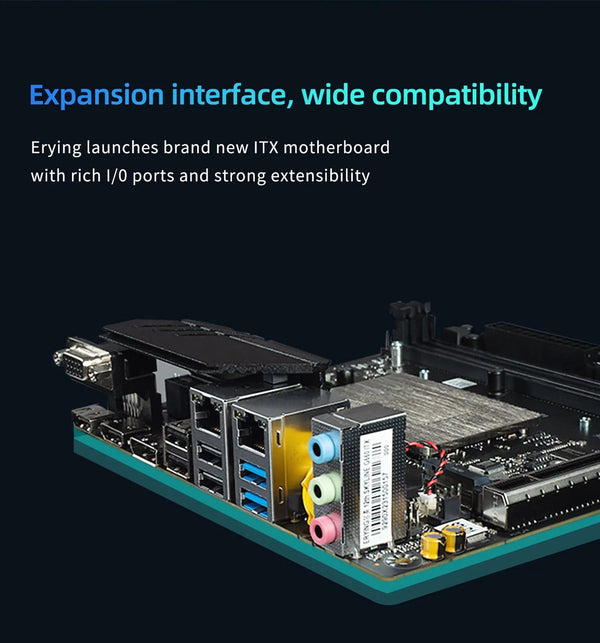Planet Gates CHINA / Motherboard+CPU ERYING DIY ITX Desktops Motherboard Set with Onboard CPU Core Interper Kit i9 12900H i9-12900H 14C20T DDR4 Gaming PC Computers