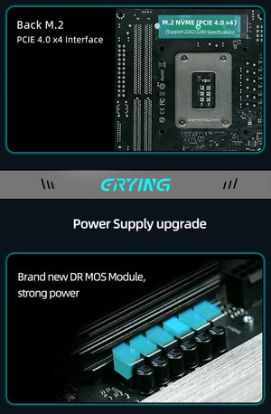 Planet Gates CHINA / Motherboard+CPU ERYING DIY ITX Desktops Motherboard Set with Onboard CPU Core Interper Kit i9 12900H i9-12900H 14C20T DDR4 Gaming PC Computers