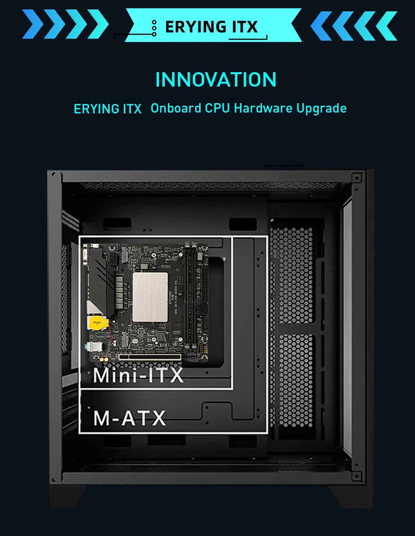 Planet Gates CHINA / Motherboard+CPU ERYING DIY ITX Desktops Motherboard Set with Onboard CPU Core Interper Kit i9 12900H i9-12900H 14C20T DDR4 Gaming PC Computers