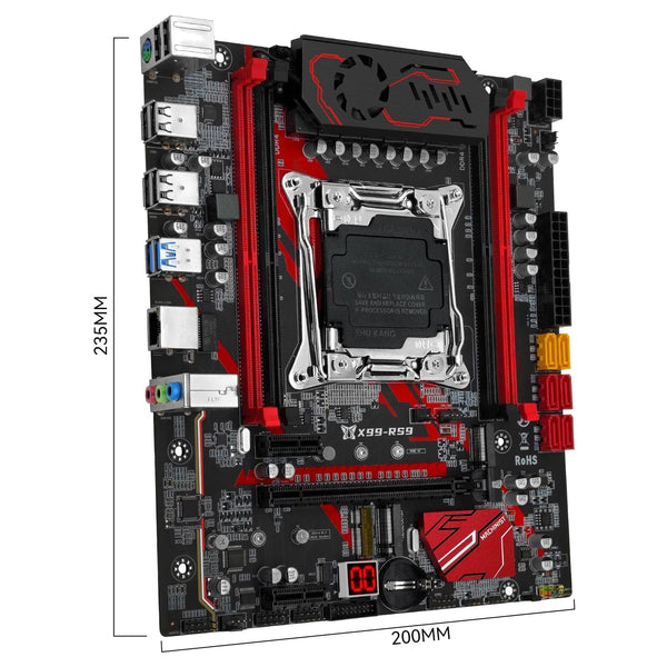Planet Gates CHINA / Motherboard+CPU+RAM MACHINIST RS9 X99 Motherboard Combo Xeon E5 2640 V4 Kit LGA 2011-3 CPU DDR4 2*8G=16GB RAM 2133MHz NVME M.2 USB 3.0 Four Channel