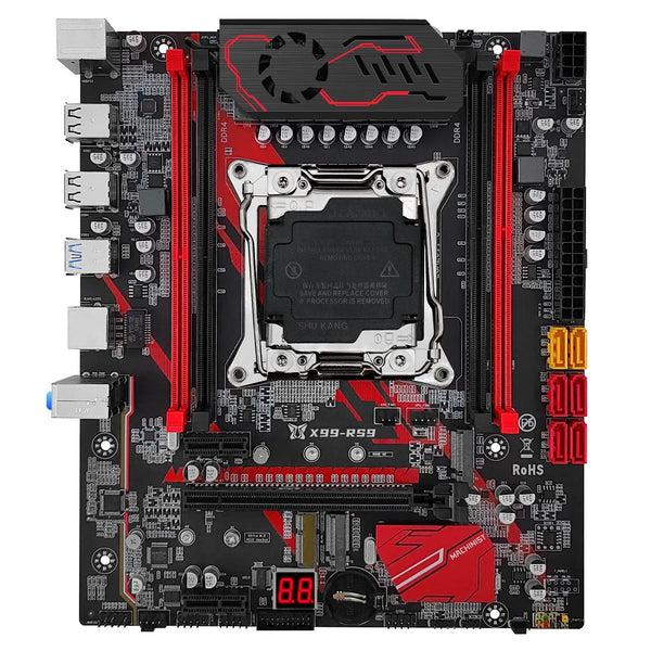 Planet Gates CHINA / Motherboard+CPU+RAM MACHINIST RS9 X99 Motherboard Combo Xeon E5 2640 V4 Kit LGA 2011-3 CPU DDR4 2*8G=16GB RAM 2133MHz NVME M.2 USB 3.0 Four Channel