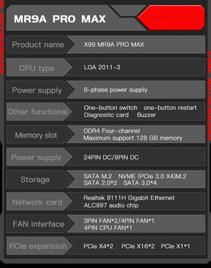 Planet Gates CHINA / Motherboard+CPU+RAM MACHINIST X99 Motherboard Kit Xeon E5 2680 V4 CPU LGA 2011-3 DDR4 RAM 32GB Memory Combo USB 3.0 NVME M. 2 MR9A PRO Four Channel