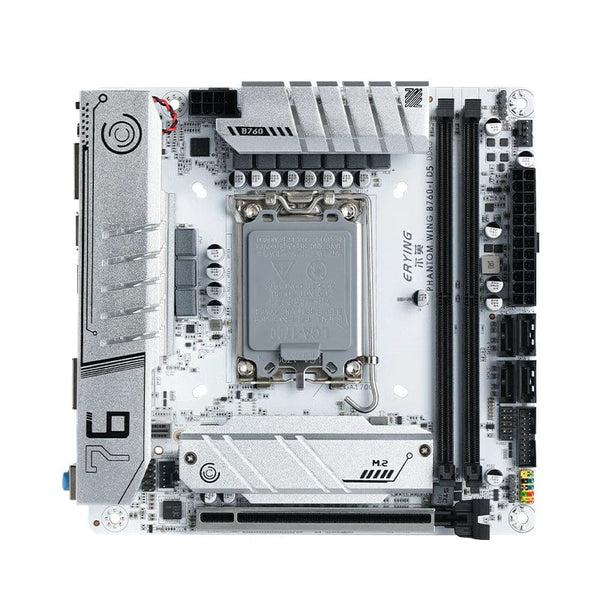 Planet Gates CHINA / Motherboards ERYING ITX B760i Gaming Motherboard ARGB LGA 1700 115x Support Core 12/13/14th i9/i7/i5/i3/Pentium Dual Channel DDR5 RAM White