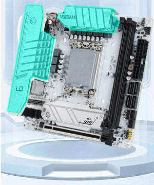 Planet Gates CHINA / Motherboards ERYING ITX B760i Gaming Motherboard ARGB LGA 1700 115x Support Core 12/13/14th i9/i7/i5/i3/Pentium Dual Channel DDR5 RAM White