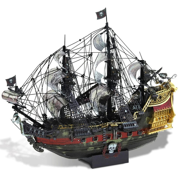 Planet Gates CHINA Piececool 3D Metal Puzzle The Queen Anne's Revenge Jigsaw Pirate Ship DIY Model Building Kits Toys for Teens Brain Teaser