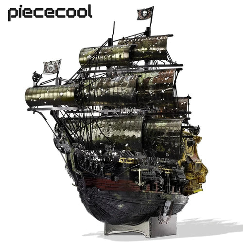 Planet Gates CHINA Piececool 3D Metal Puzzle The Queen Anne's Revenge Jigsaw Pirate Ship DIY Model Building Kits Toys for Teens Brain Teaser