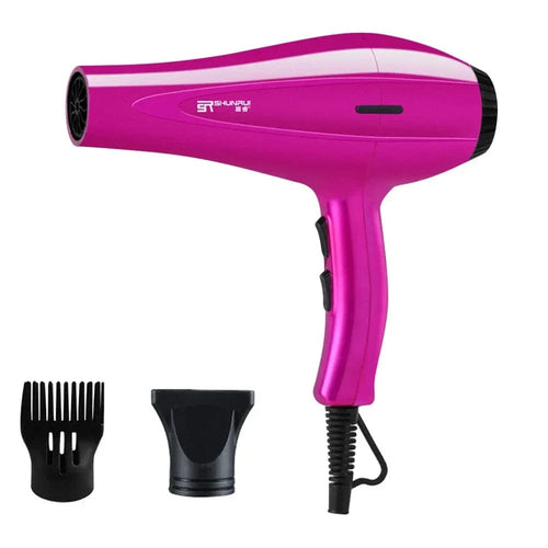 Planet Gates CHINA / Purple B set EU-220v Hair Dryer 2200W Professional Powerful Hair Dryer Fast Heating Hot And Cold Adjustment Ionic Air Blow Dryer with Air Collecting