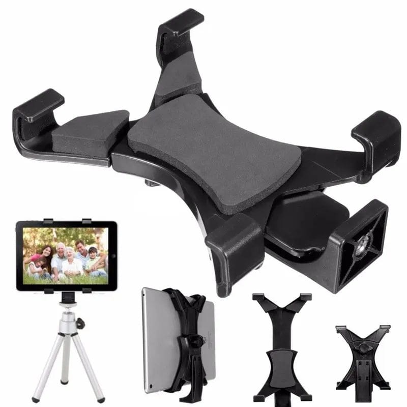 Planet Gates CHINA Universal Tablet Tripod Mount Clamp With 1/4"Thread Adapter For iPad 2/3/4/Air/Air2 /mini For Galaxy Tablet Phone Bracket Holder