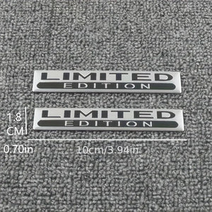 Planet Gates Chocolate Color 2PCS Limited Edition Emblem 3D Metal Badges Decal Sticker Auto Racing Sport Emblem for Rear Trunk Side Fender Car Motorcycle