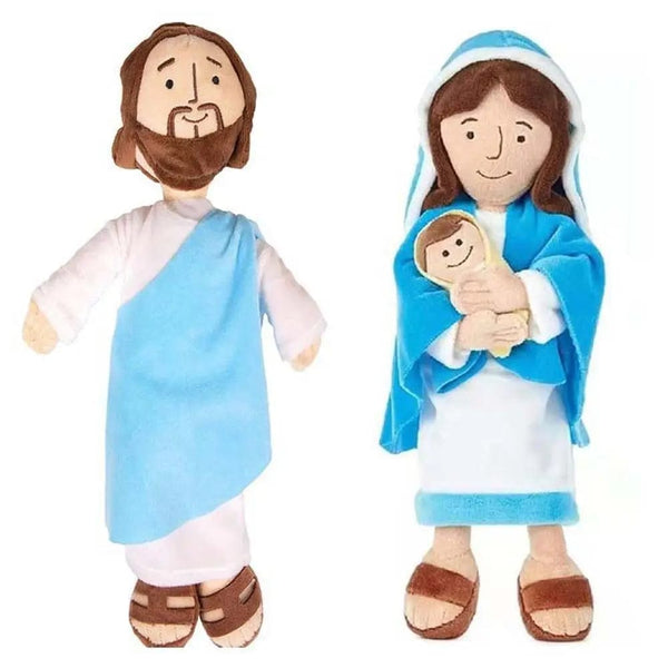 Planet Gates Christ Religious Home Decoration Virgin Mary Educational Doll Virgin Mary Plush Toy Plush Pillow Jesus Plush Doll Stuffed Toy