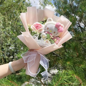 Planet Gates Christmas Gifts Cartoon Sanrio Plush Bouquet My Melody Kuromi Cinnamoroll Kt Cat Plush Doll Toy  Valentine Graduation Gifts