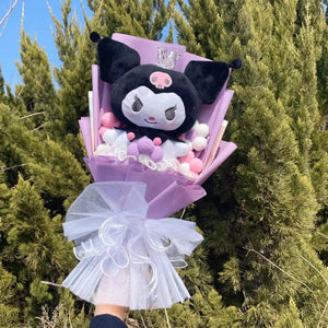 Planet Gates Christmas Gifts Cartoon Sanrio Plush Bouquet My Melody Kuromi Cinnamoroll Kt Cat Plush Doll Toy  Valentine Graduation Gifts
