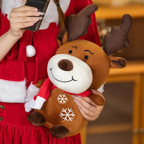 Planet Gates Christmas Tree Plush Toys Santa Pillow Soft Reindeer Stuffed Animal Cute Birthday Plushie Gifts Christmas Gift For Kids