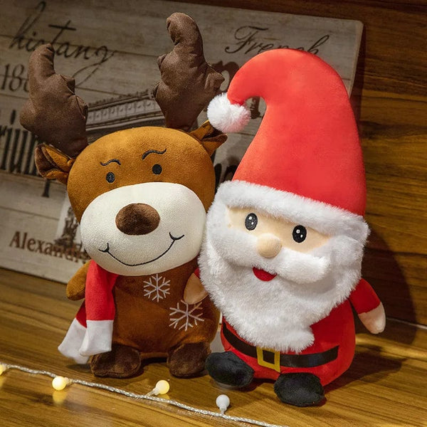 Planet Gates Christmas Tree Plush Toys Santa Pillow Soft Reindeer Stuffed Animal Cute Birthday Plushie Gifts Christmas Gift For Kids