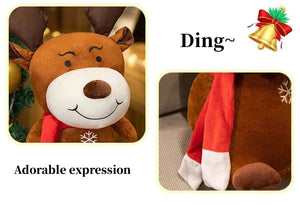 Planet Gates Christmas Tree Plush Toys Santa Pillow Soft Reindeer Stuffed Animal Cute Birthday Plushie Gifts Christmas Gift For Kids